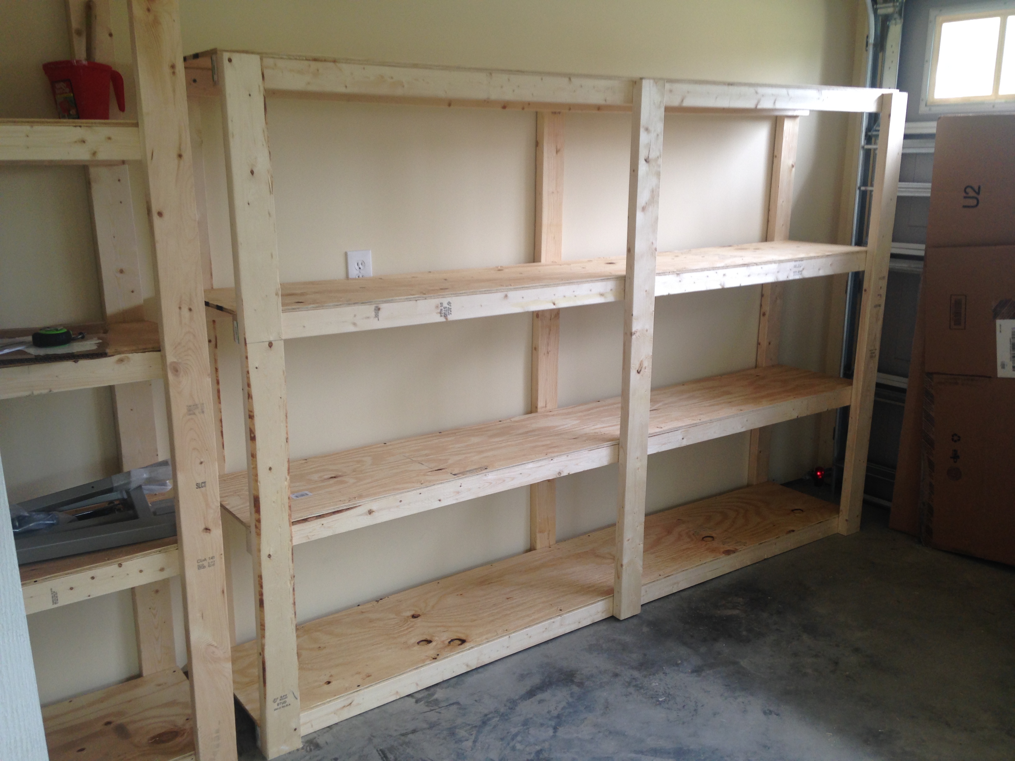 Easy and Inexpensive DIY Shelves for Garage Storage ...